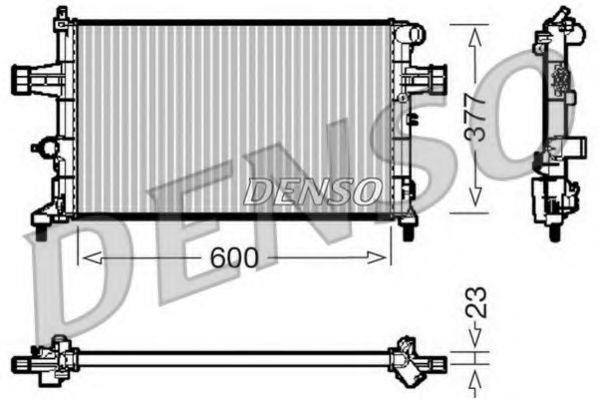 DRM20083 DENSO Cooling System Radiator, engine cooling