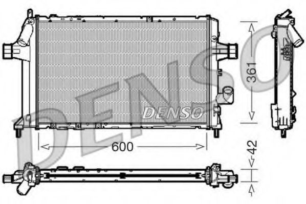 DRM20085 DENSO Cooling System Radiator, engine cooling