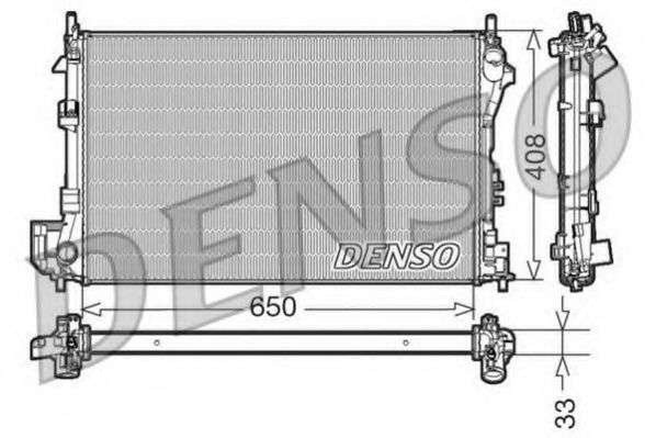 DRM20087 DENSO Cooling System Radiator, engine cooling