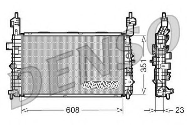 DRM20093 DENSO Radiator, engine cooling