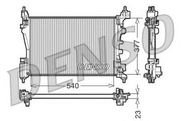 DRM20095 DENSO Cooling System Radiator, engine cooling