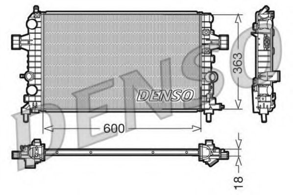 DRM20103 DENSO Radiator, engine cooling