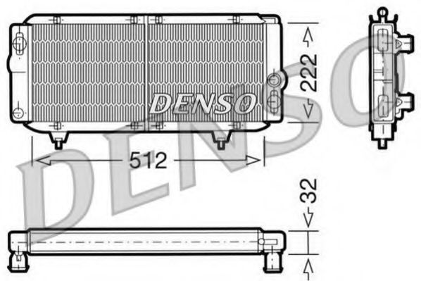 DRM21001 DENSO Radiator, engine cooling