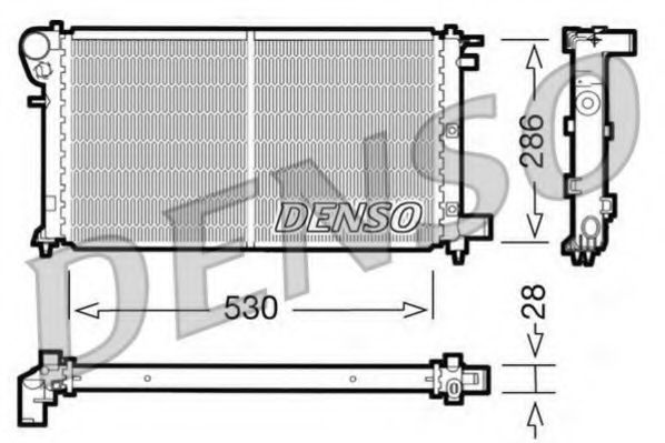 DRM21004 DENSO Kühler, Motorkühlung