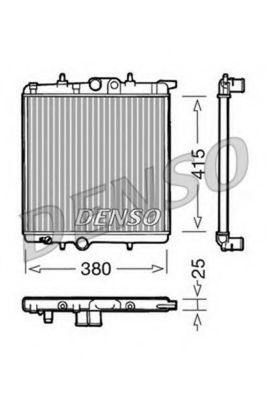 DRM21020 DENSO Cooling System Radiator, engine cooling