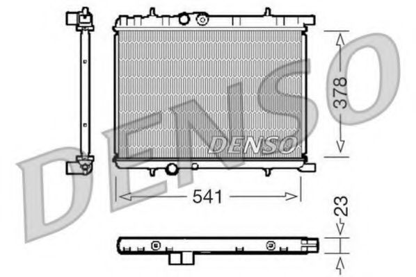 DRM21033 DENSO Cooling System Radiator, engine cooling