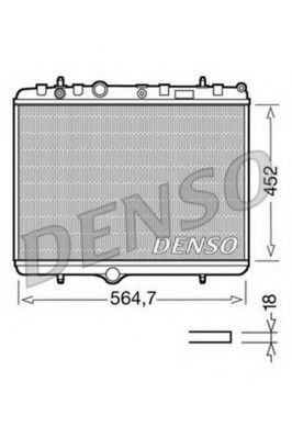 DRM21055 DENSO Cooling System Radiator, engine cooling