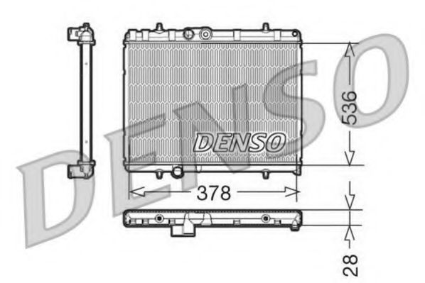 DRM21056 DENSO Cooling System Radiator, engine cooling