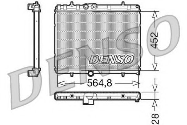 DRM21057 DENSO Cooling System Radiator, engine cooling
