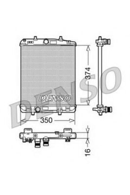 DRM21603 DENSO Cooling System Radiator, engine cooling