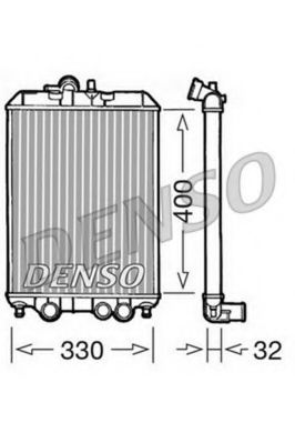 DRM22001 DENSO Cooling System Radiator, engine cooling
