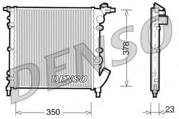 DRM23003 DENSO Cooling System Radiator, engine cooling