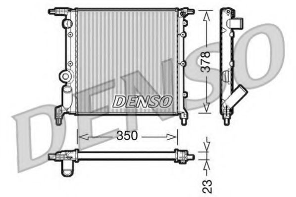 DRM23005 DENSO Cooling System Radiator, engine cooling