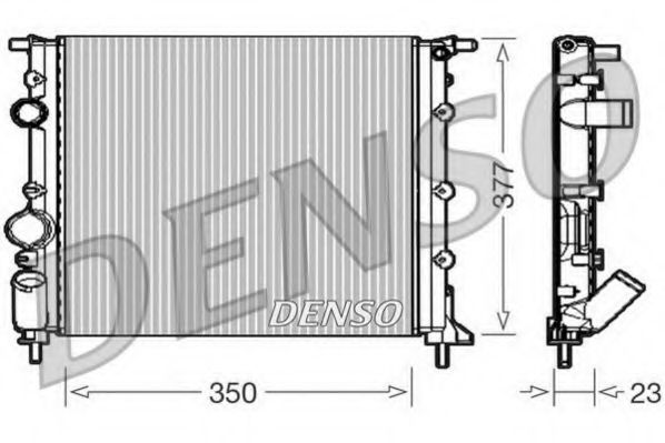 DRM23010 DENSO Cooling System Radiator, engine cooling