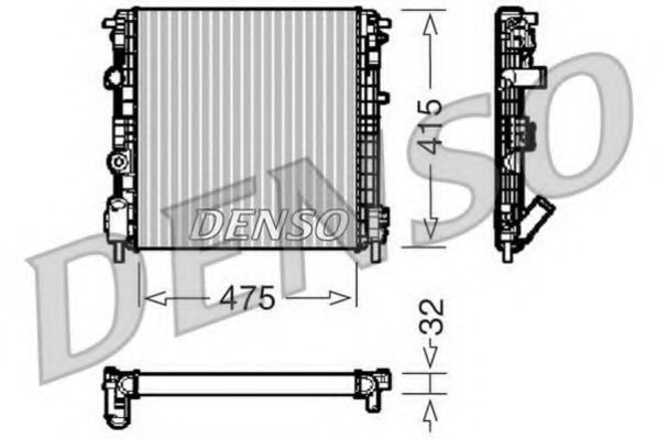 DRM23015 DENSO Radiator, engine cooling