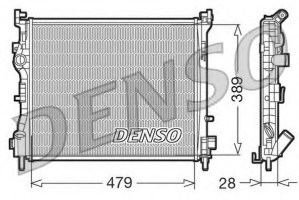 DRM23016 DENSO Cooling System Radiator, engine cooling