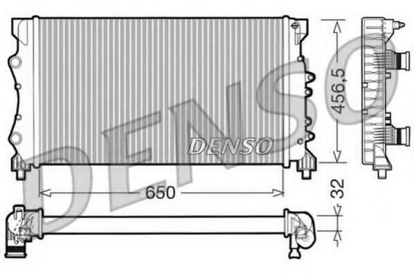 DRM23024 DENSO Cooling System Radiator, engine cooling