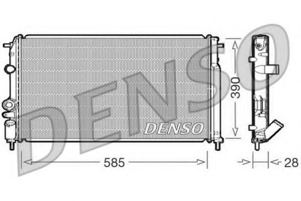 DRM23052 DENSO Cooling System Radiator, engine cooling