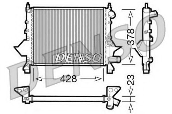 DRM23081 DENSO Cooling System Radiator, engine cooling