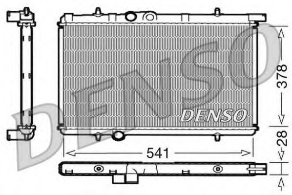 DRM21021 DENSO Cooling System Radiator, engine cooling