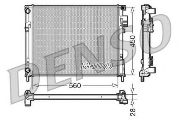 DRM23096 DENSO Cooling System Radiator, engine cooling
