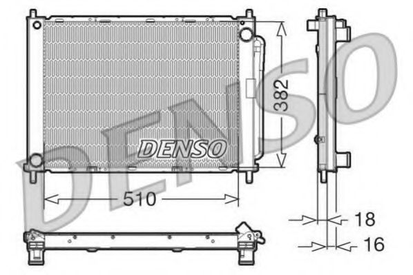 DRM23100 DENSO Cooling System Cooler Module