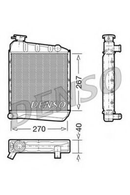 DRM24030 DENSO Cooling System Radiator, engine cooling