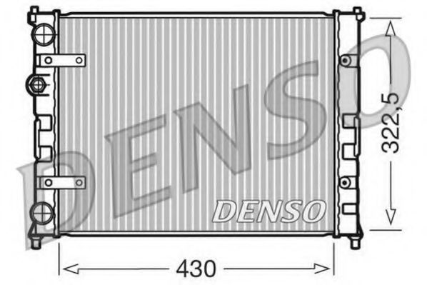 DRM26007 DENSO Cooling System Radiator, engine cooling