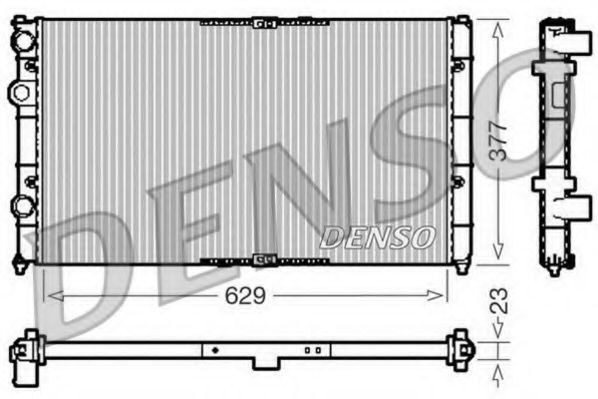 DRM26040 DENSO Cooling System Radiator, engine cooling