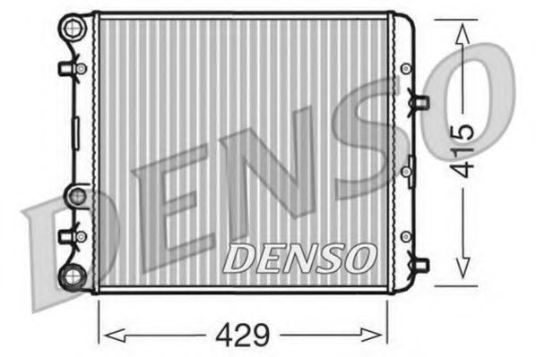 DRM27002 DENSO Cooling System Radiator, engine cooling