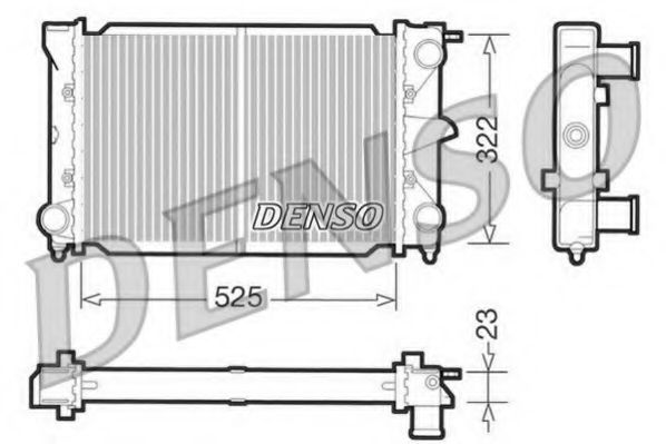 DRM32003 DENSO Cooling System Radiator, engine cooling