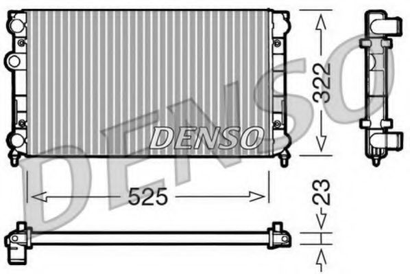 DRM32005 DENSO Cooling System Radiator, engine cooling