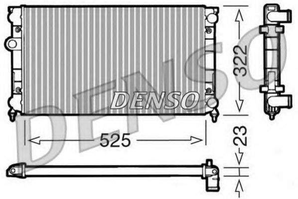 DRM32006 DENSO Cooling System Radiator, engine cooling