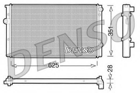 DRM32008 DENSO Cooling System Radiator, engine cooling