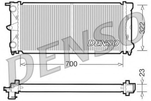 DRM32021 DENSO Cooling System Radiator, engine cooling