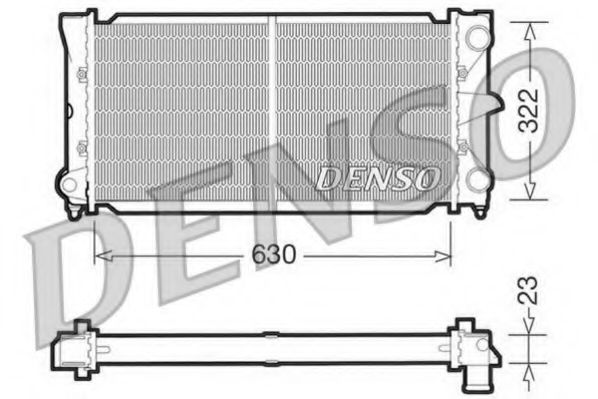 DRM32025 DENSO Cooling System Radiator, engine cooling
