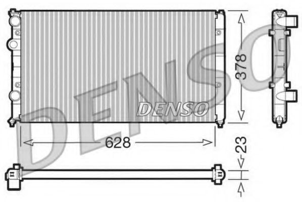 DRM32035 DENSO Cooling System Radiator, engine cooling