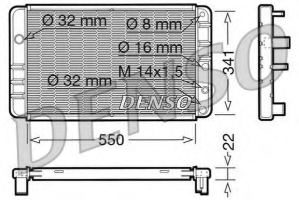 DRM33013 DENSO Radiator, engine cooling