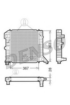 DRM33020 DENSO Cooling System Radiator, engine cooling