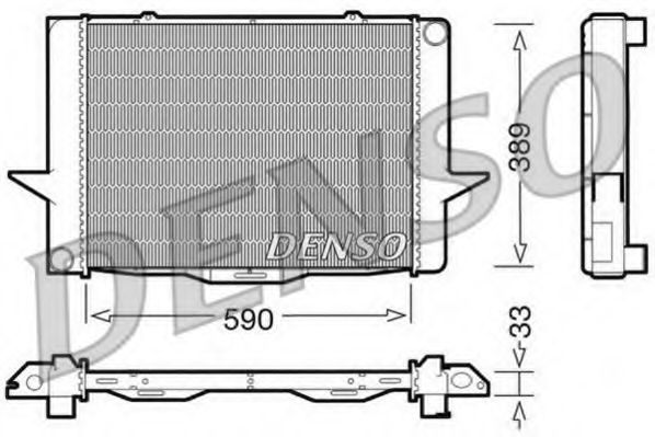 DRM33040 DENSO Cooling System Radiator, engine cooling