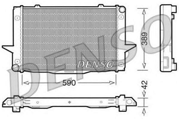 DRM33043 DENSO Cooling System Radiator, engine cooling