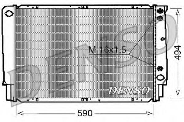 DRM33053 DENSO Cooling System Radiator, engine cooling