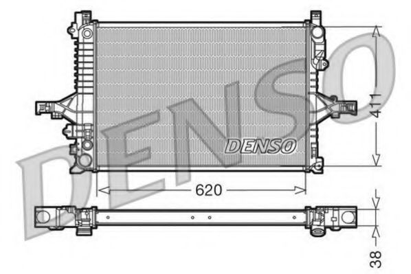 DRM33066 DENSO Cooling System Radiator, engine cooling