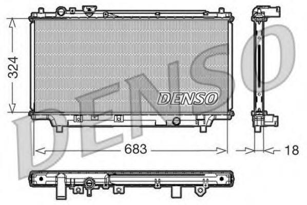DRM44002 DENSO Cooling System Radiator, engine cooling