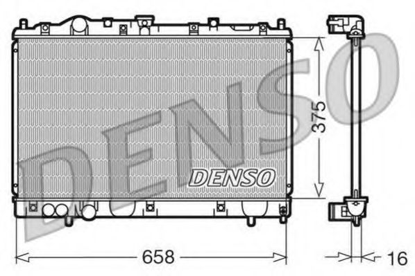 DRM45004 DENSO Cooling System Radiator, engine cooling