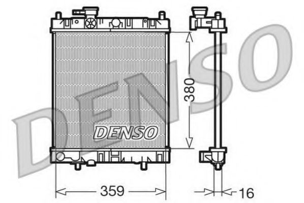DRM46001 DENSO Cooling System Radiator, engine cooling