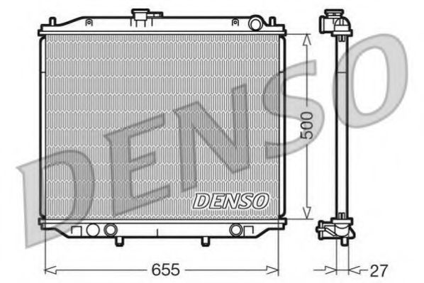 DRM46020 DENSO Cooling System Radiator, engine cooling