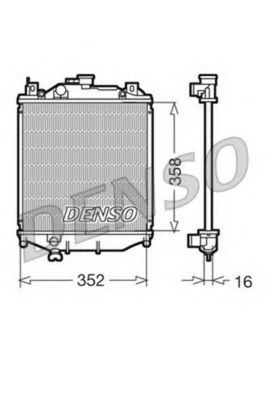 DRM47005 DENSO Cooling System Radiator, engine cooling