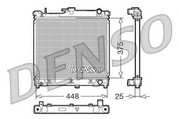 DRM47014 DENSO Cooling System Radiator, engine cooling