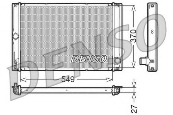 DRM50023 DENSO Radiator, engine cooling